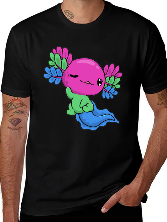Axolotl Pride T-Shirt: Cute & Colorful Tee
