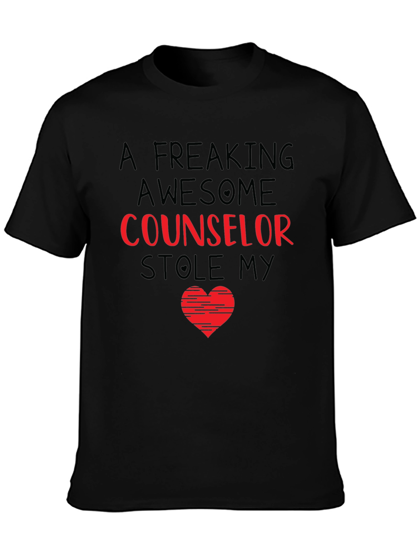 Awesome Counselor Heart T-Shirt