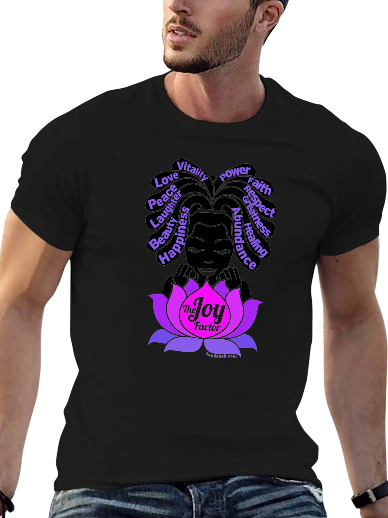 Joy Factor Graphic T-Shirt - Unisex Black Tee