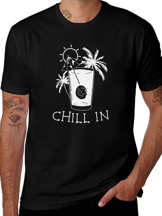 Chill In Black Graphic T-Shirt