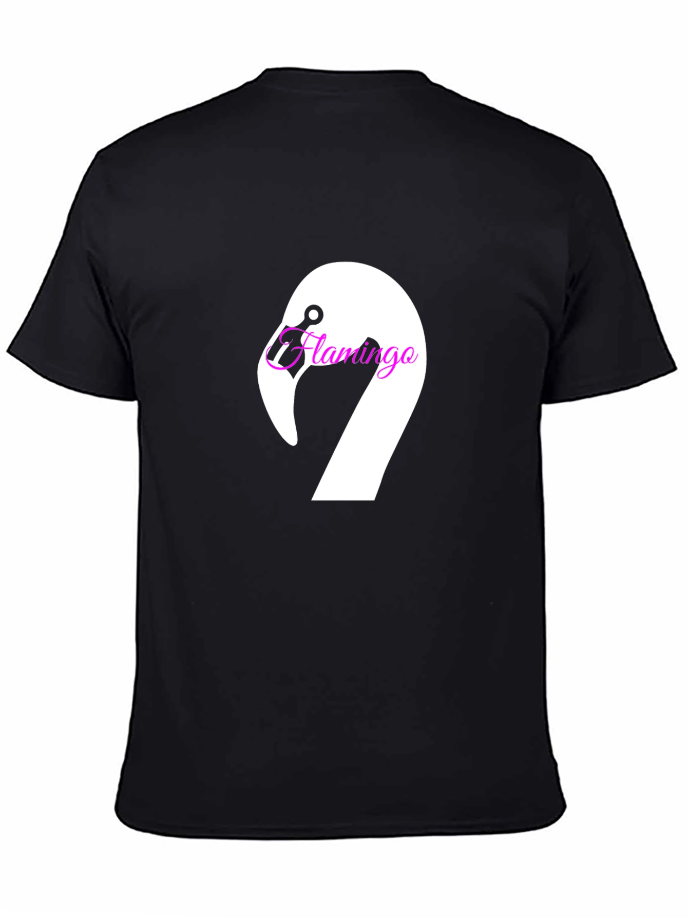 Black Flamingo Graphic Tee - Modern Casual T-Shirt