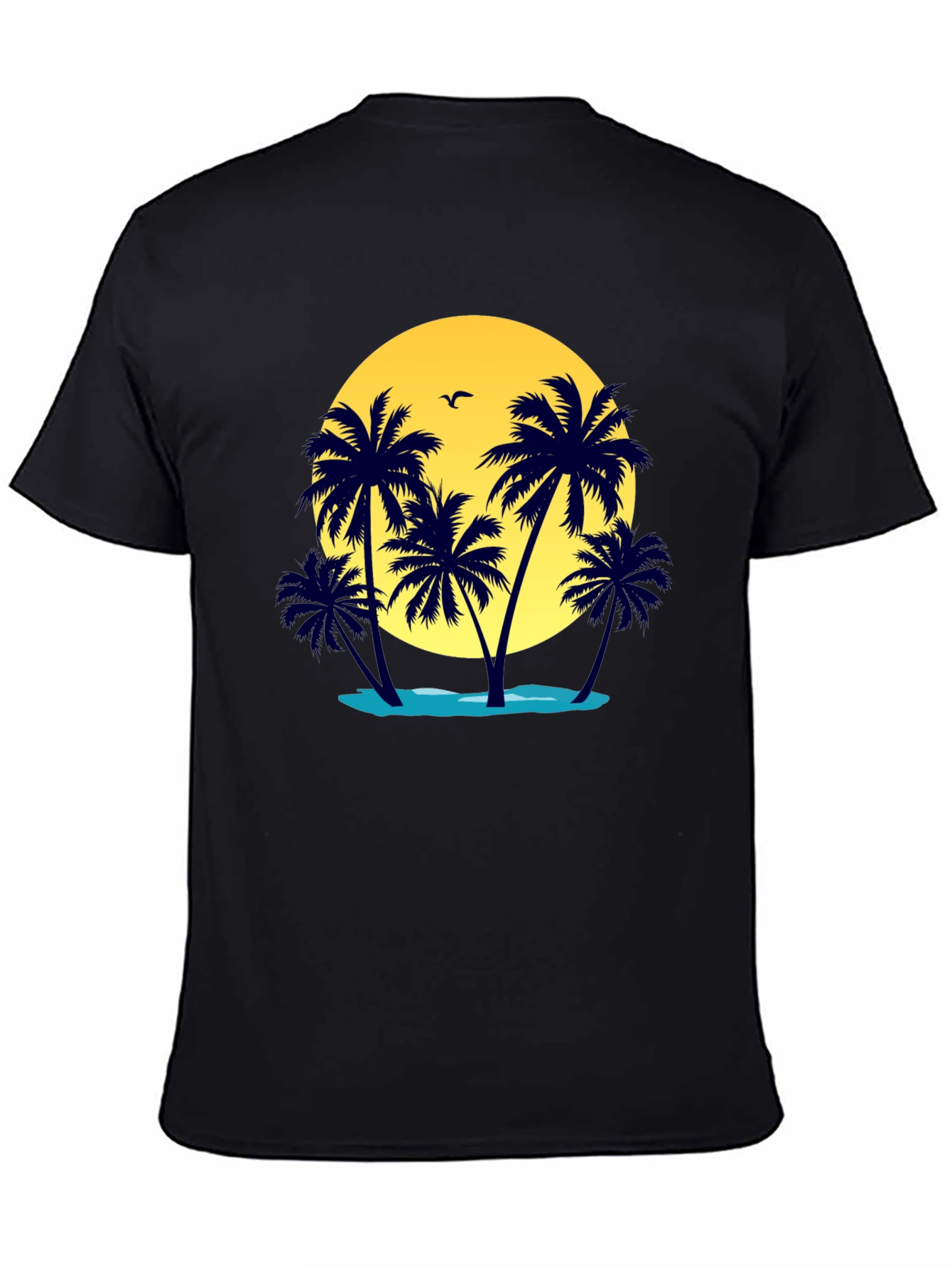 Island Palm Graphic Tee - Tropical Vacation Shirt