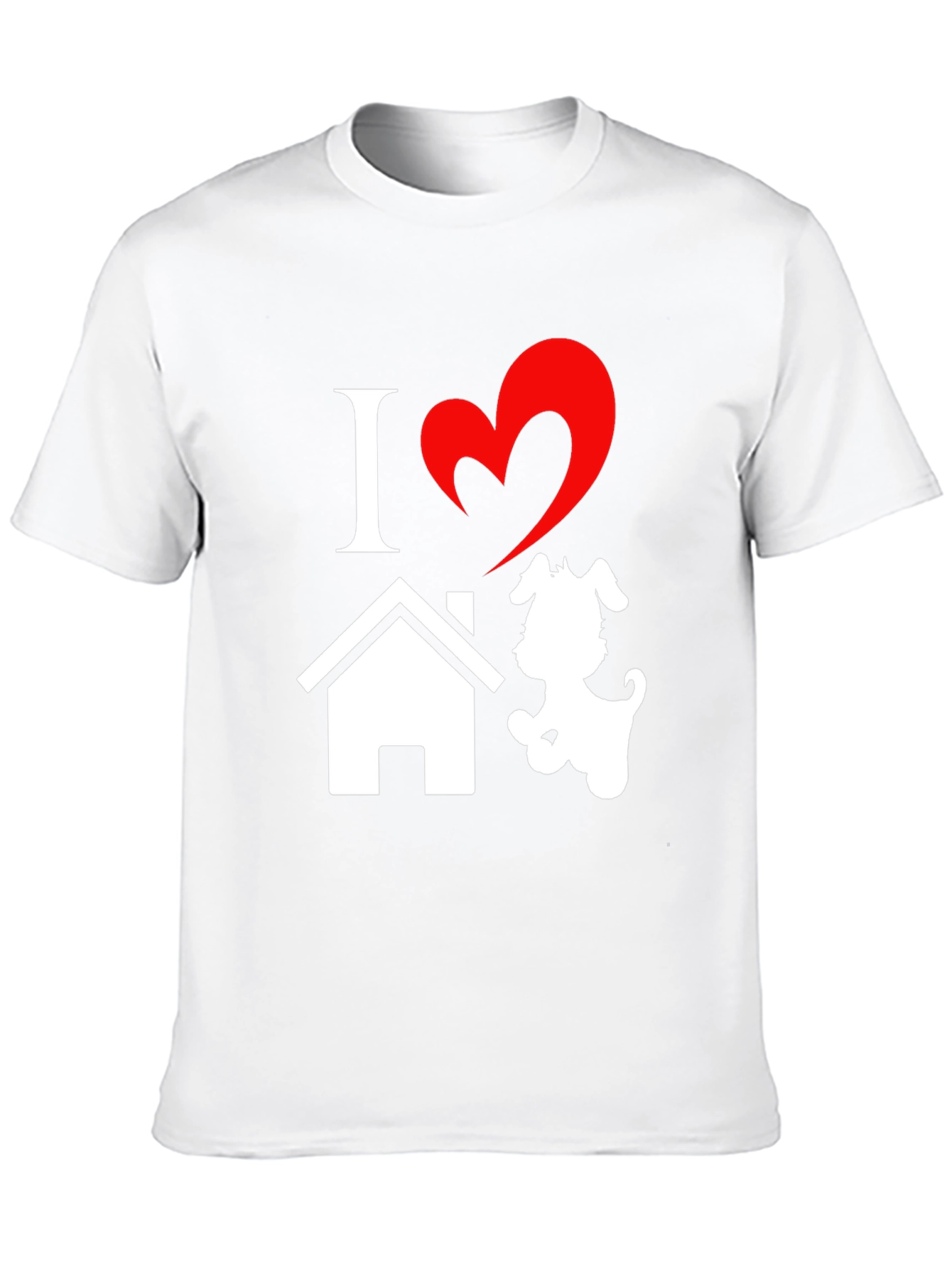 I Love Home Dog Graphic Tee
