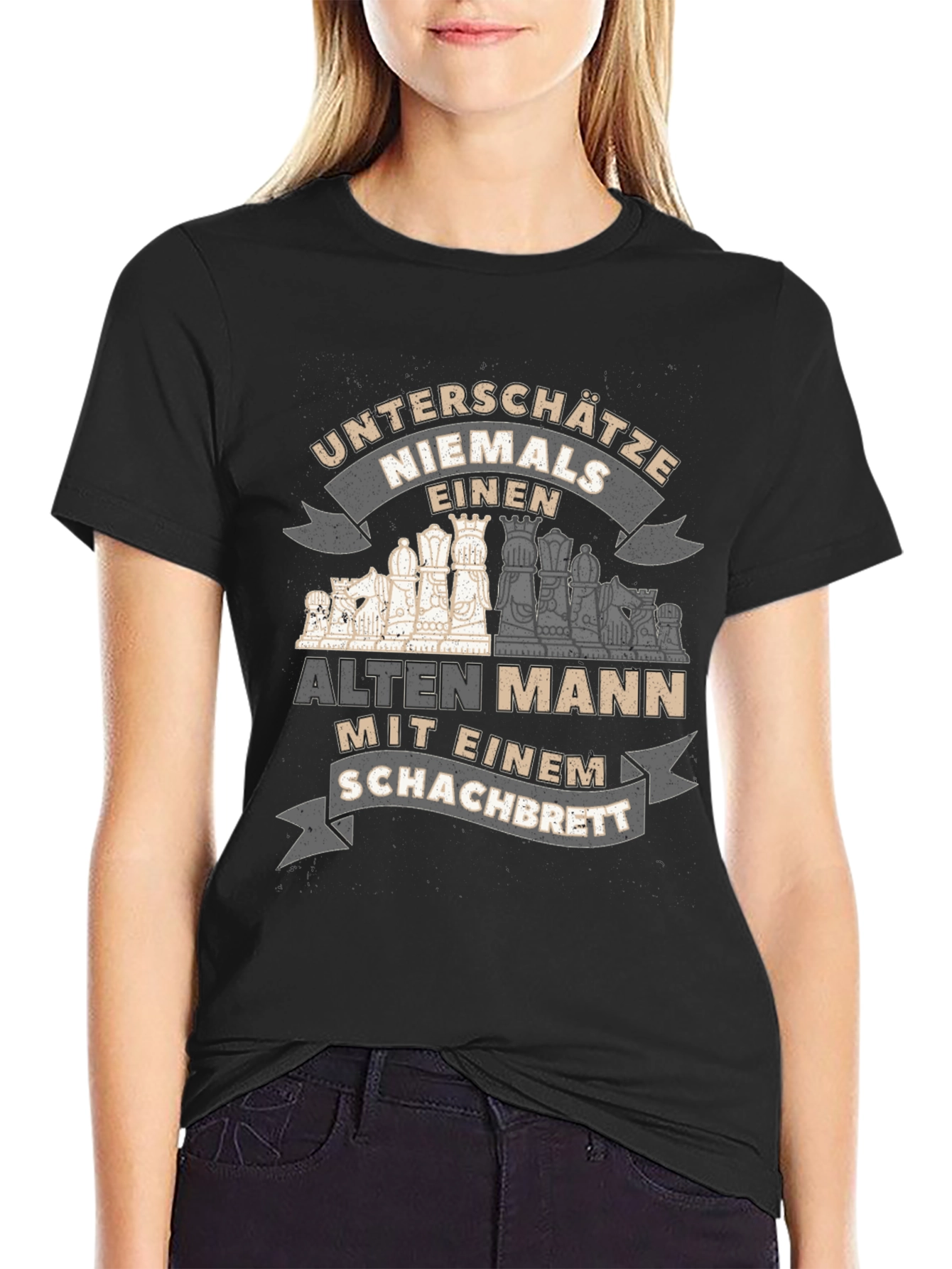 Chess Old Man T-Shirt - Never Underestimate
