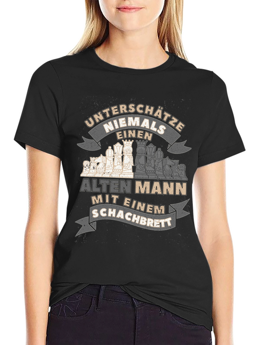 Chess Old Man T-Shirt - Never Underestimate