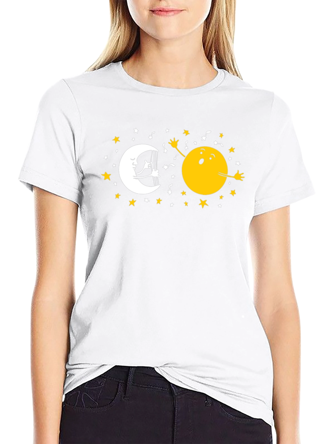 Moon & Sun T-Shirt - Celestial Harmony Design
