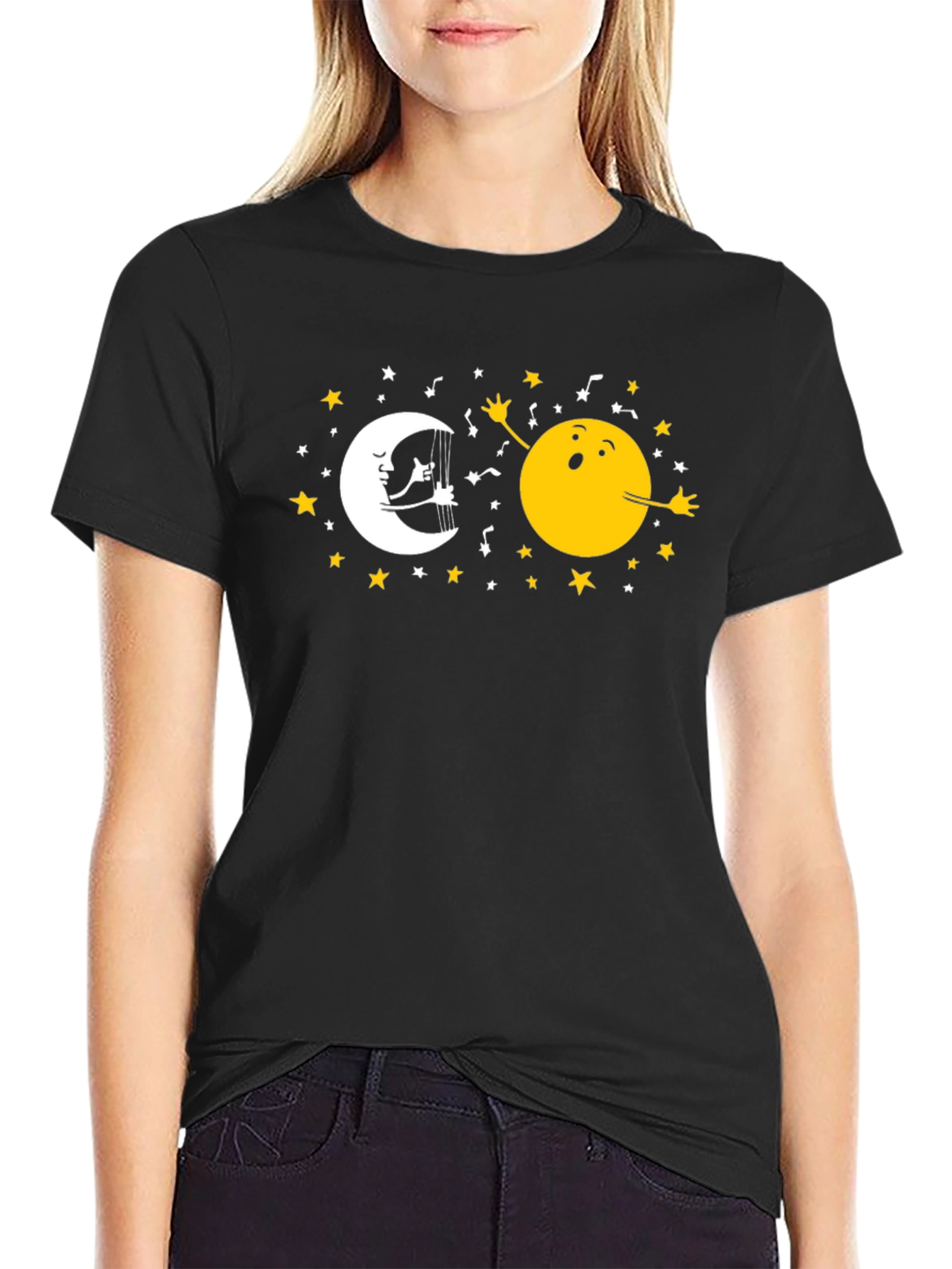 Moon & Sun T-Shirt - Celestial Harmony Design