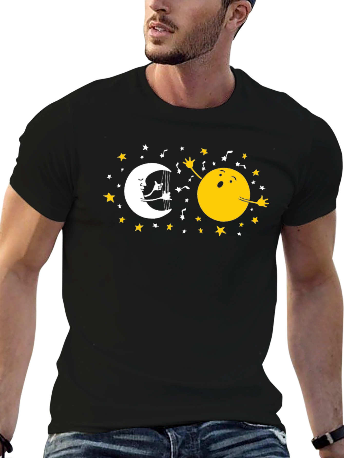 Moon & Sun T-Shirt - Celestial Harmony Design