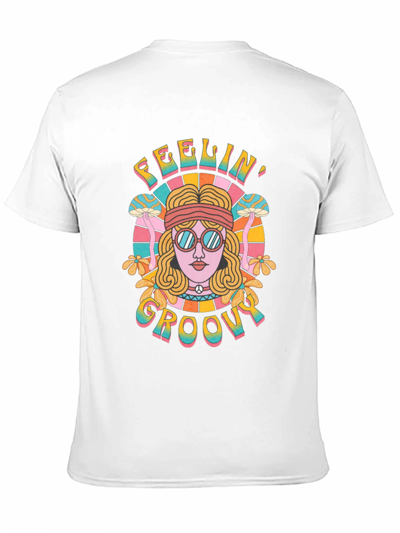 Feelin Groovy Retro Graphic Tee - Black
