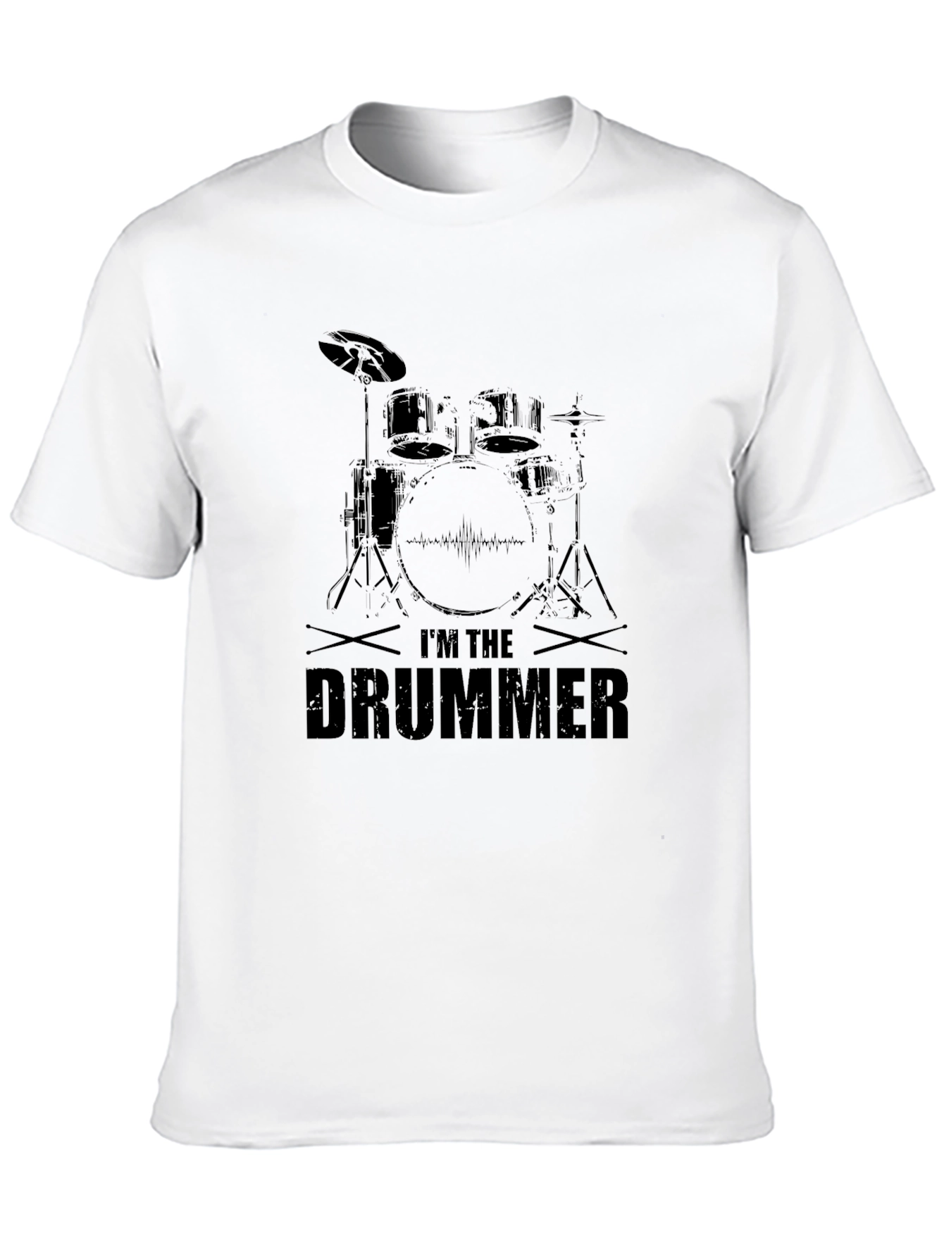 Im The Drummer Black T-Shirt - Music Lover Tee