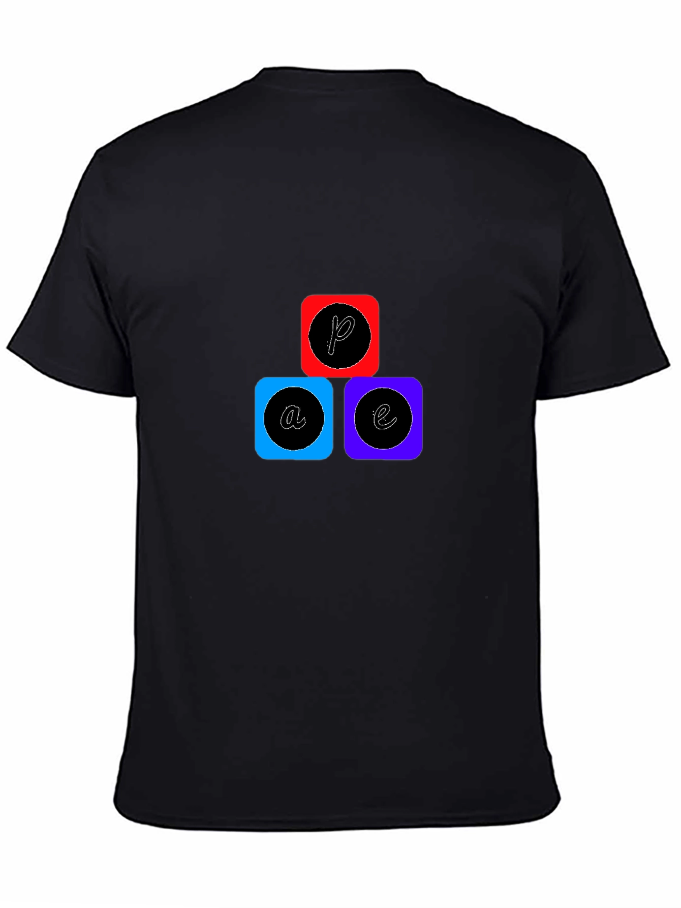 Abstract Graphic Tee - Cool Casual Black T-Shirt