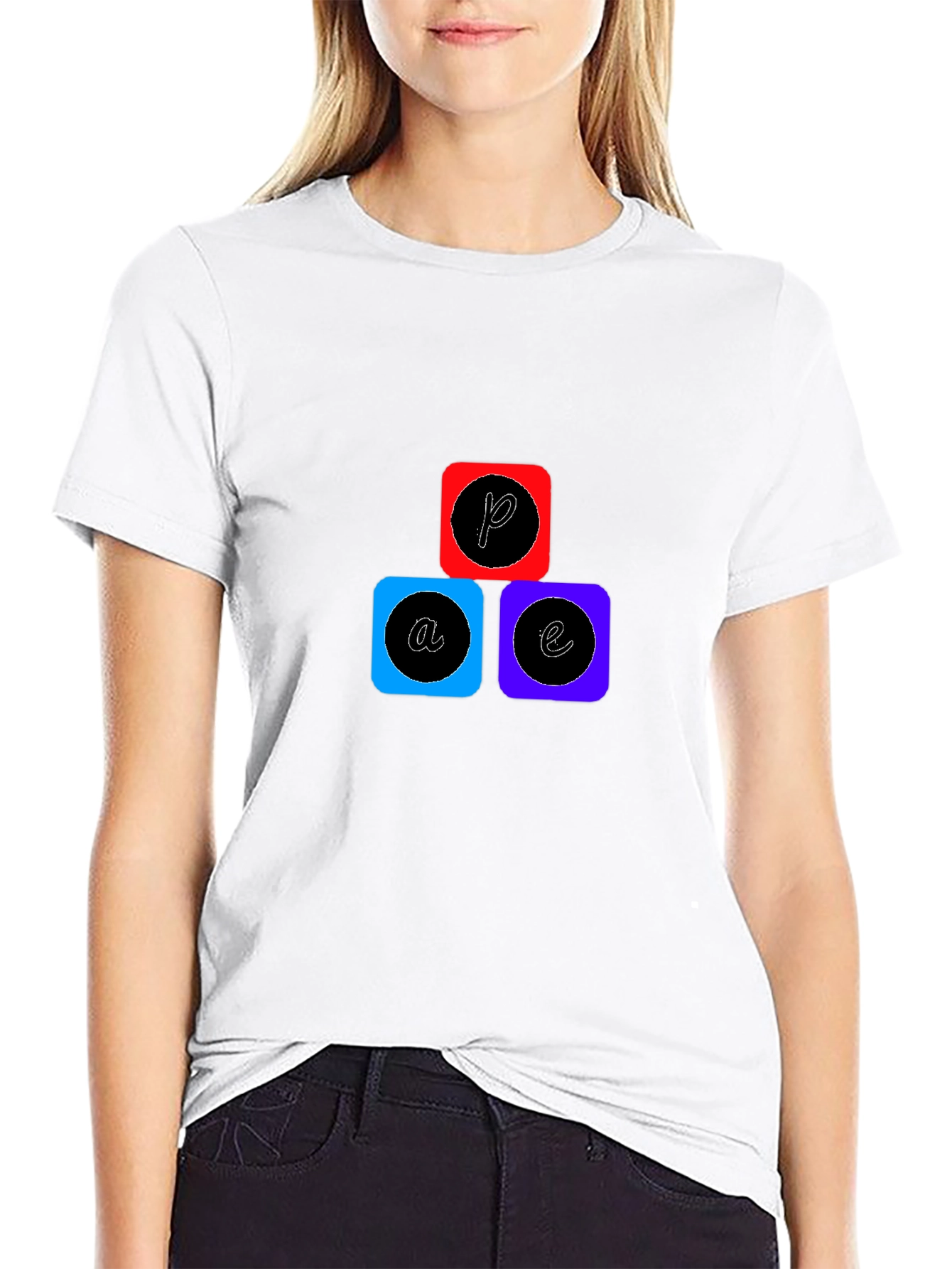 Abstract Graphic Tee - Cool Casual Black T-Shirt