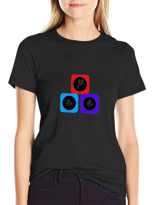 Abstract Graphic Tee - Cool Casual Black T-Shirt