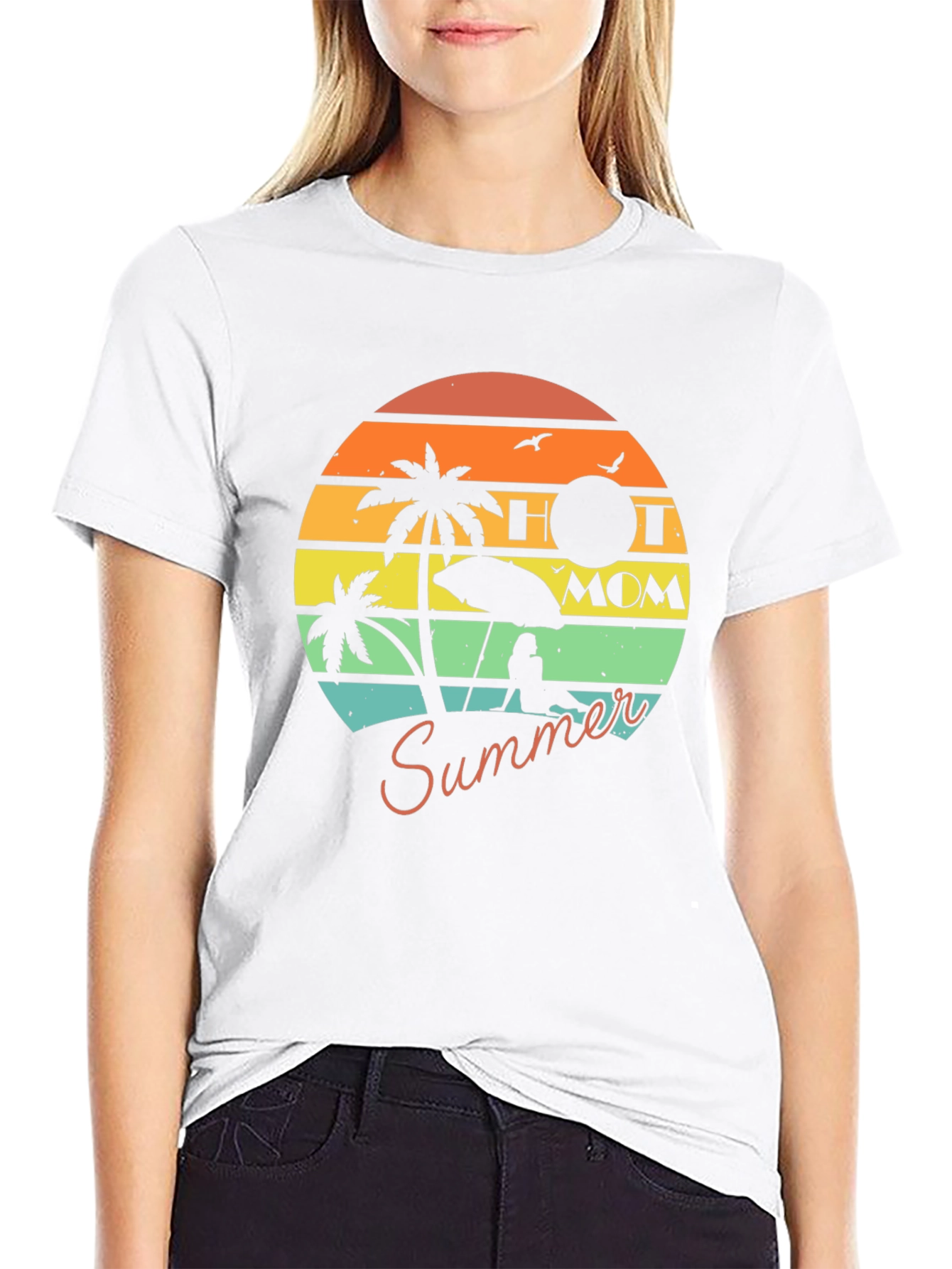 Hot Mom Summer Graphic T-Shirt