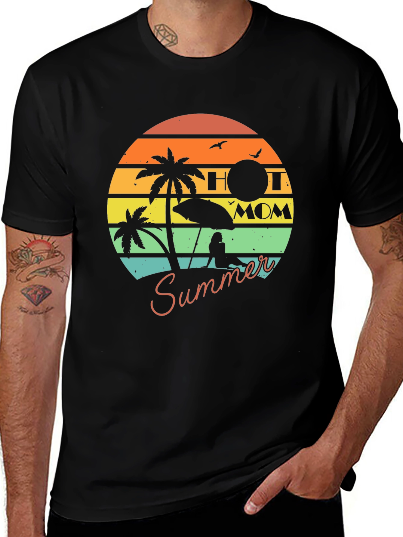 Hot Mom Summer Graphic T-Shirt