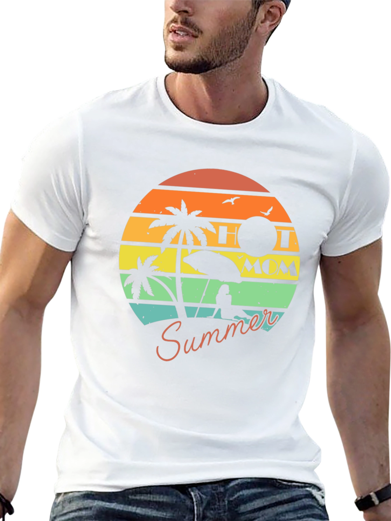 Hot Mom Summer Graphic T-Shirt