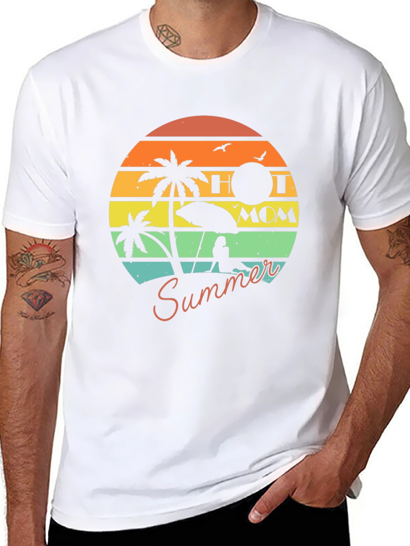 Hot Mom Summer Graphic T-Shirt