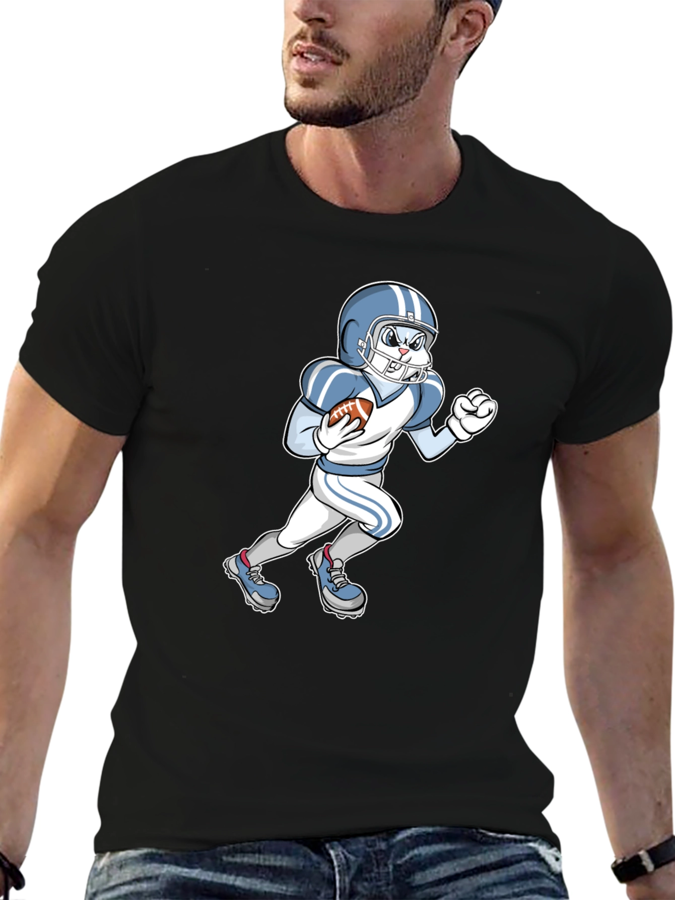 Football Bunny Graphic Tee
