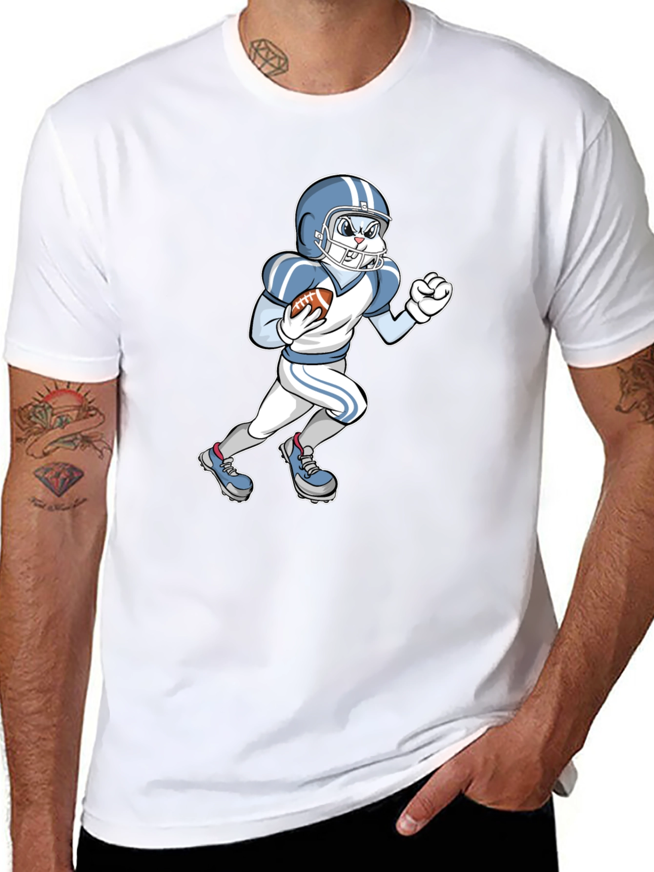 Football Bunny Graphic Tee