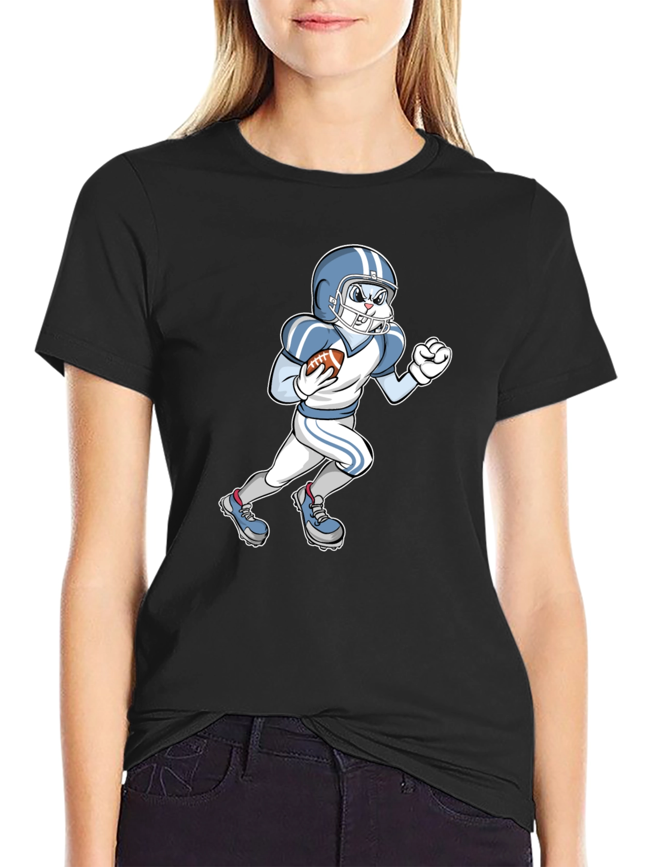 Football Bunny Graphic Tee