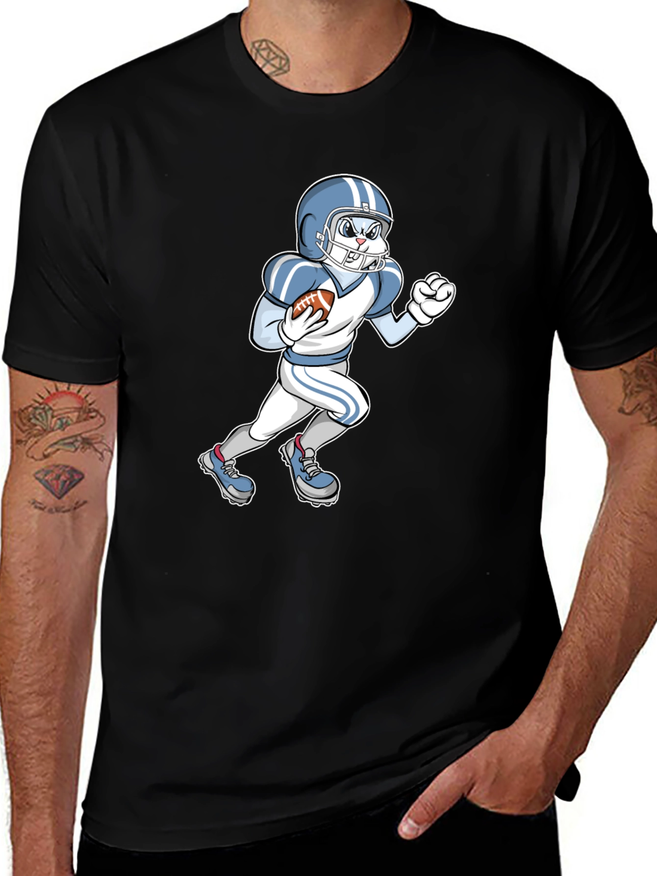 Football Bunny Graphic Tee
