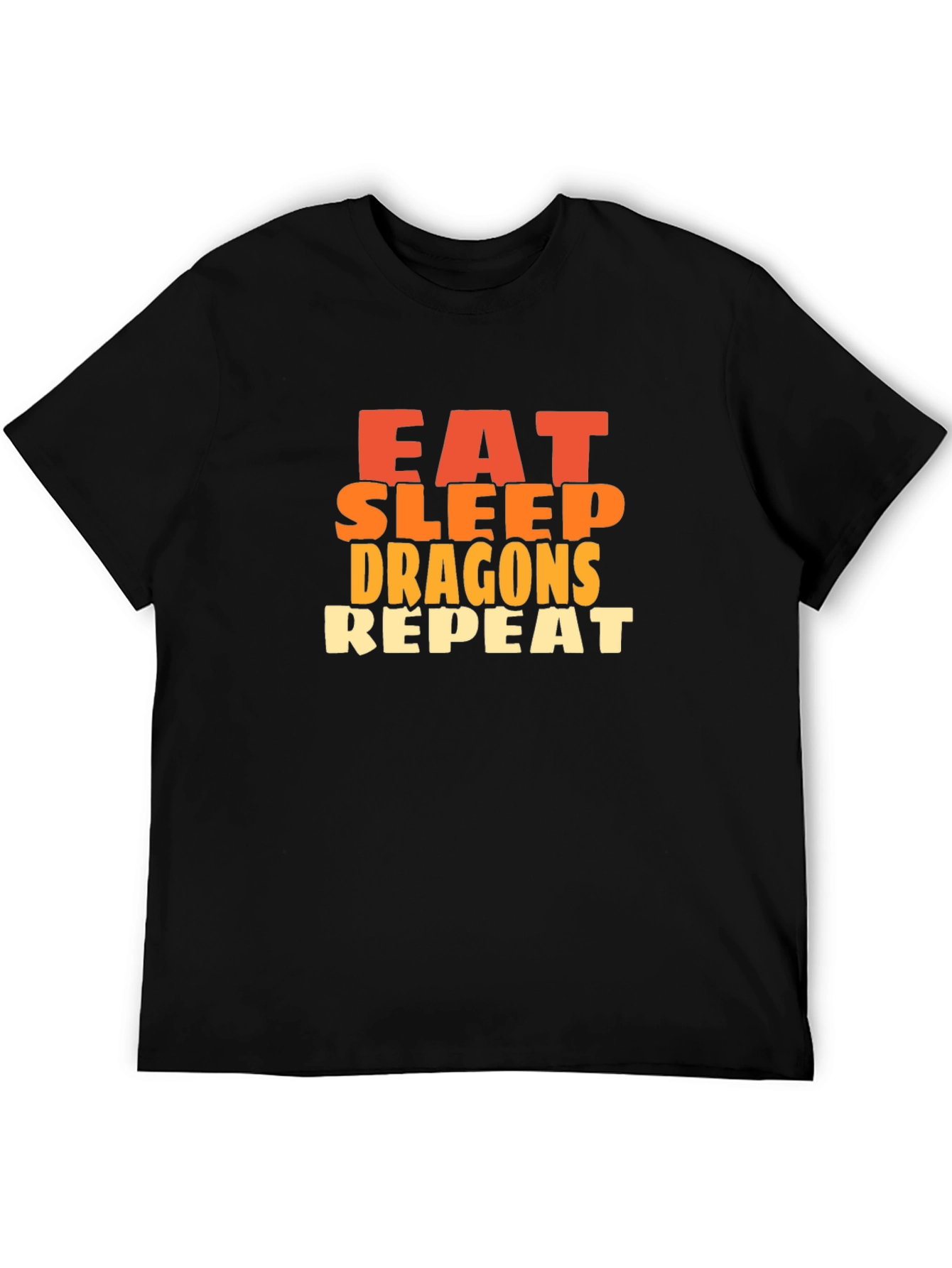 Eat Sleep Dragons Repeat Graphic T-Shirt