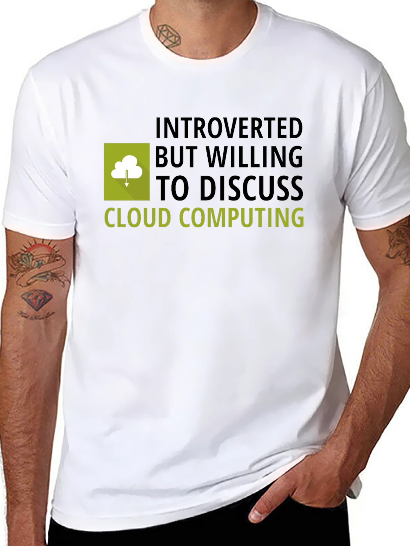 Introverted Cloud Computing T-Shirt - Geeky Comfy
