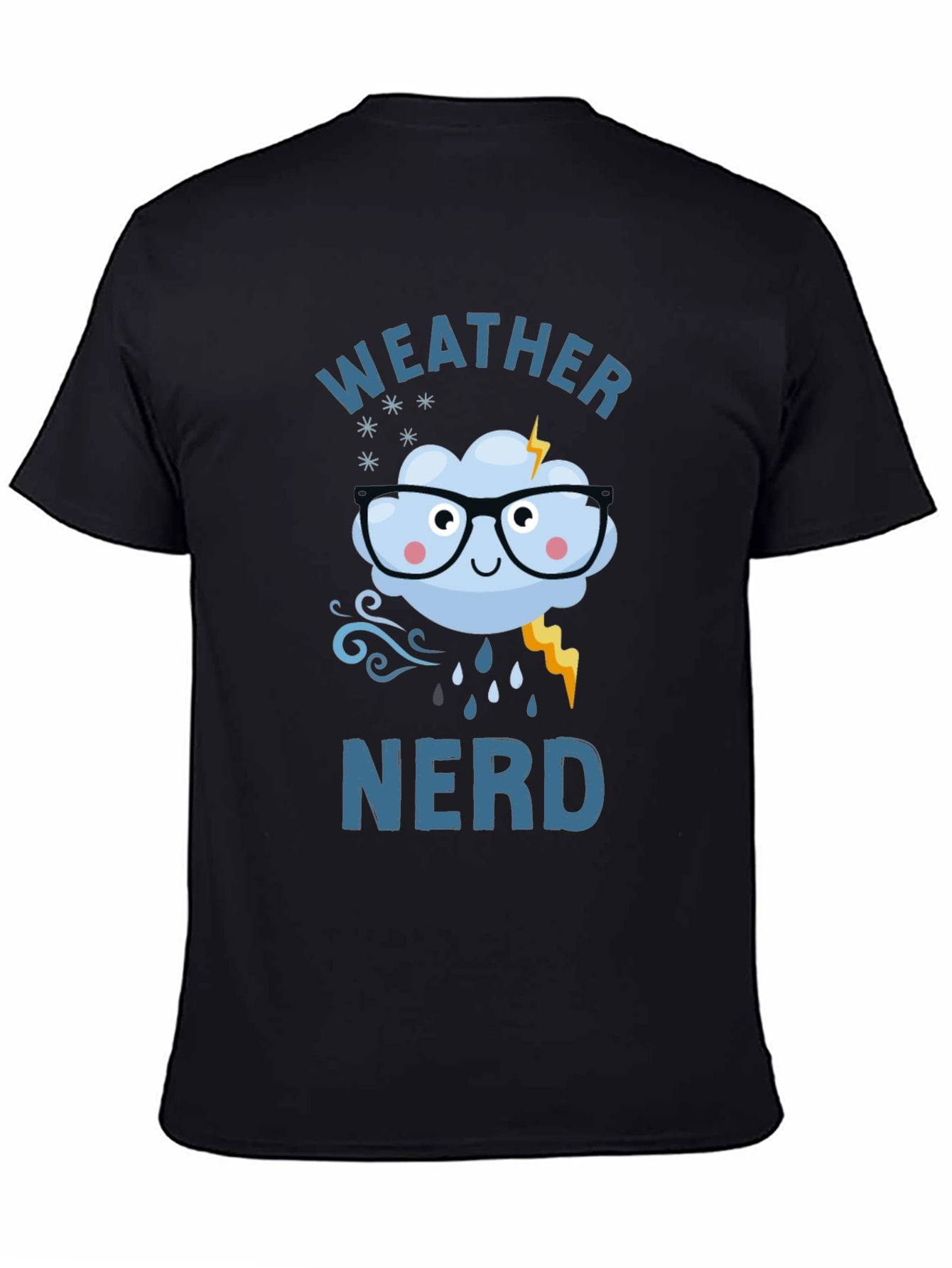Weather Nerd Graphic T-Shirt Cute Cloud Design