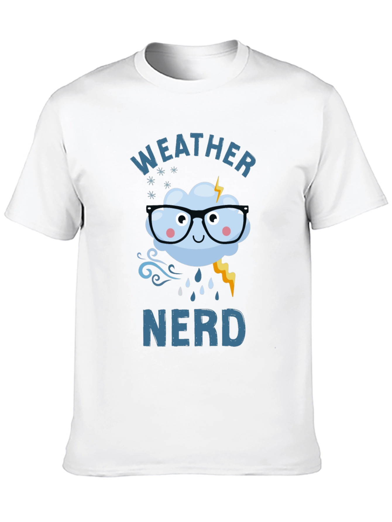Weather Nerd Graphic T-Shirt Cute Cloud Design