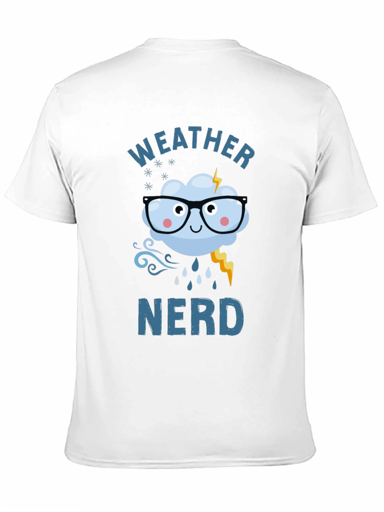 Weather Nerd Graphic T-Shirt Cute Cloud Design