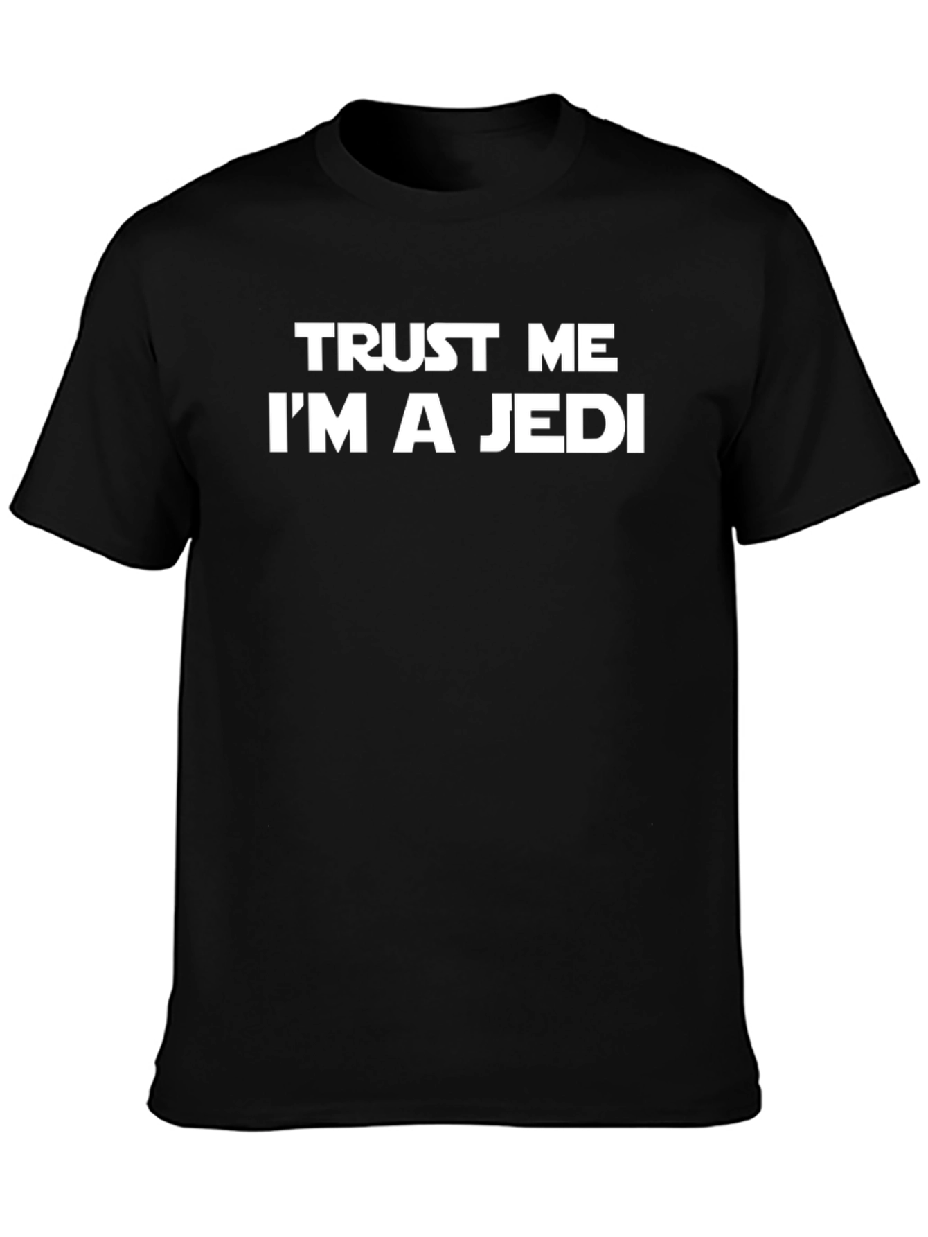Trust Me Im A Jedi Black T-Shirt