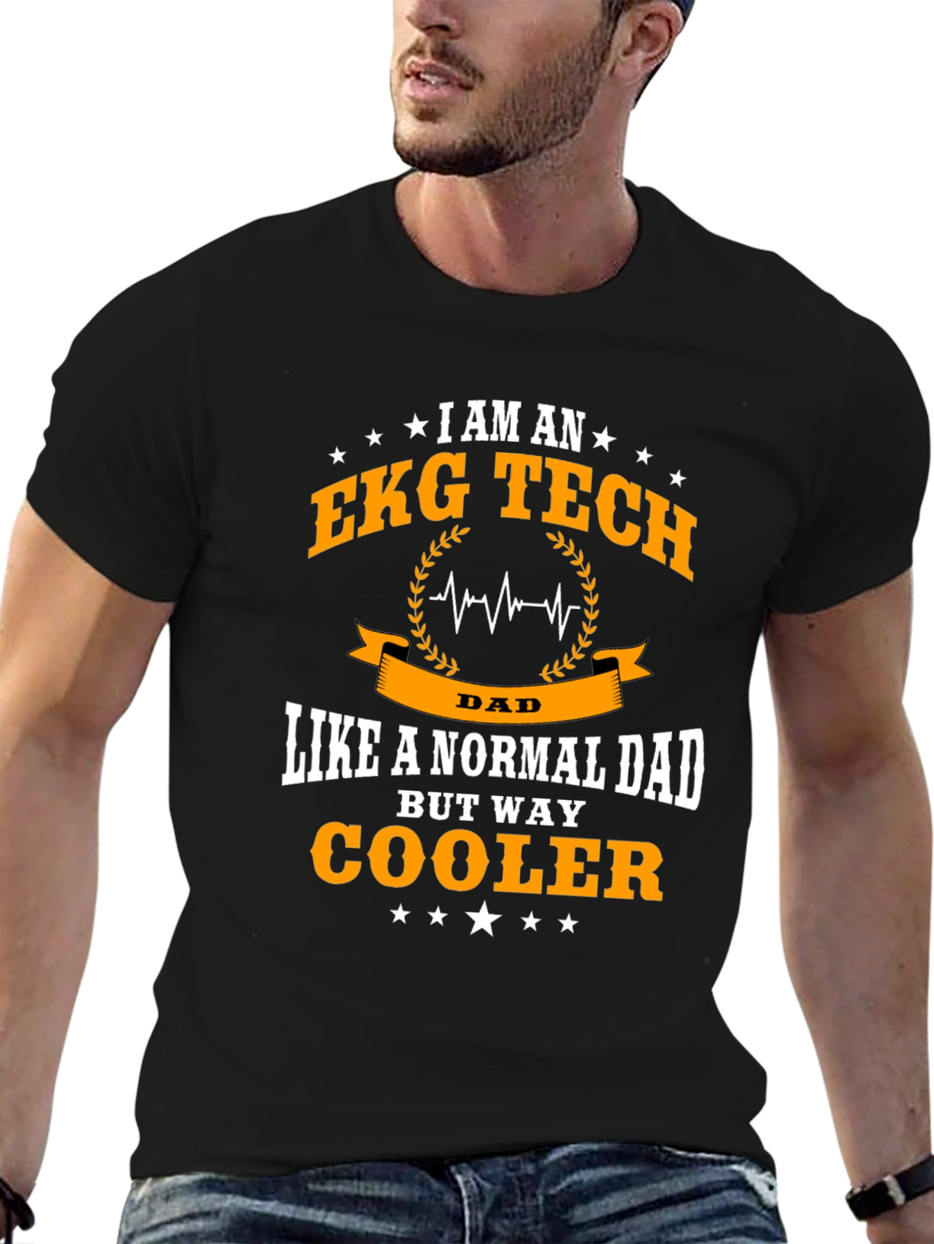 EKG Tech Dad T-Shirt - Cool Dad Edition!