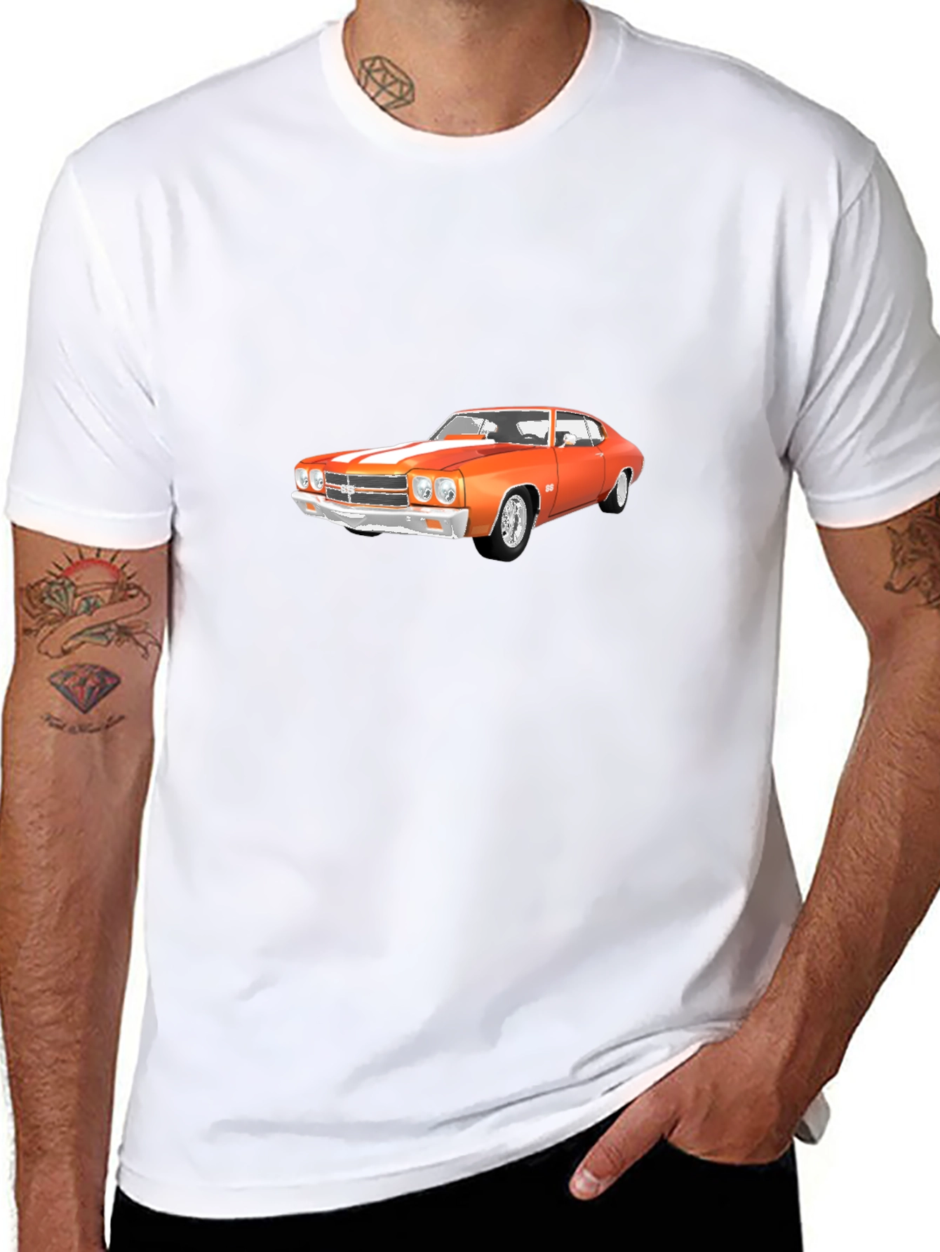 Classic Car Graphic Tee - Mens Black T-Shirt