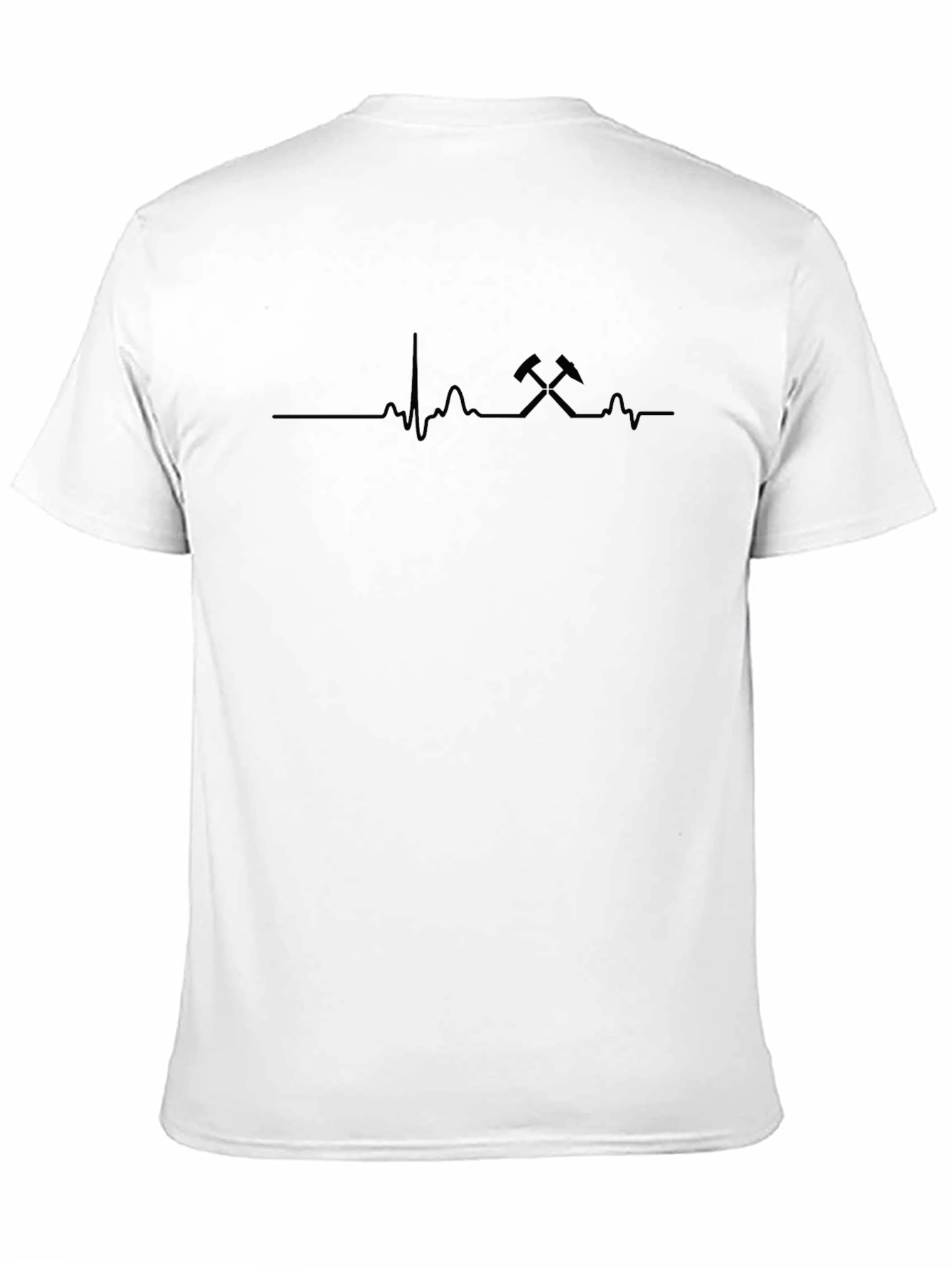 Miner Heartbeat Tee - Black Graphic T-Shirt