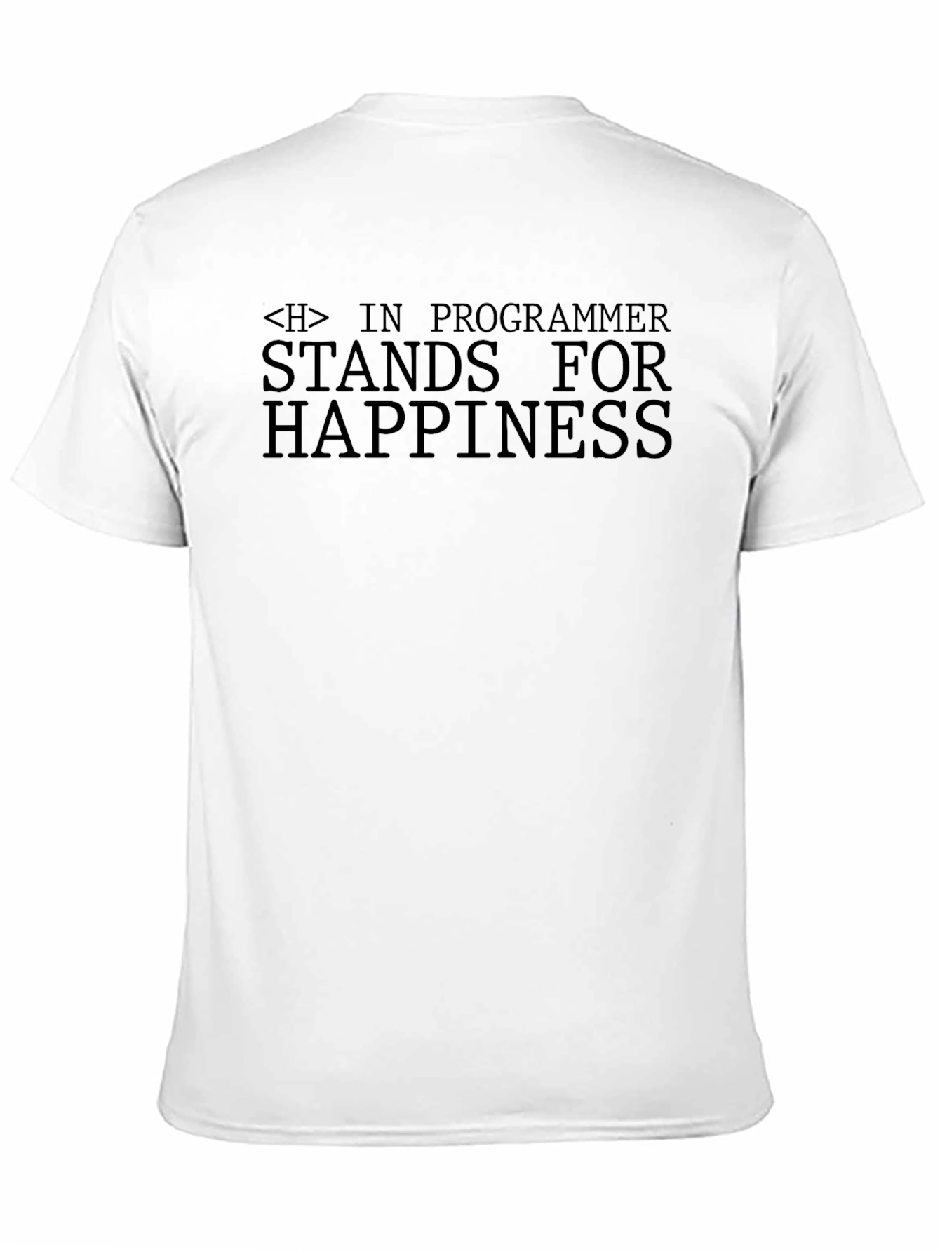 Programmer Happiness Black T-Shirt