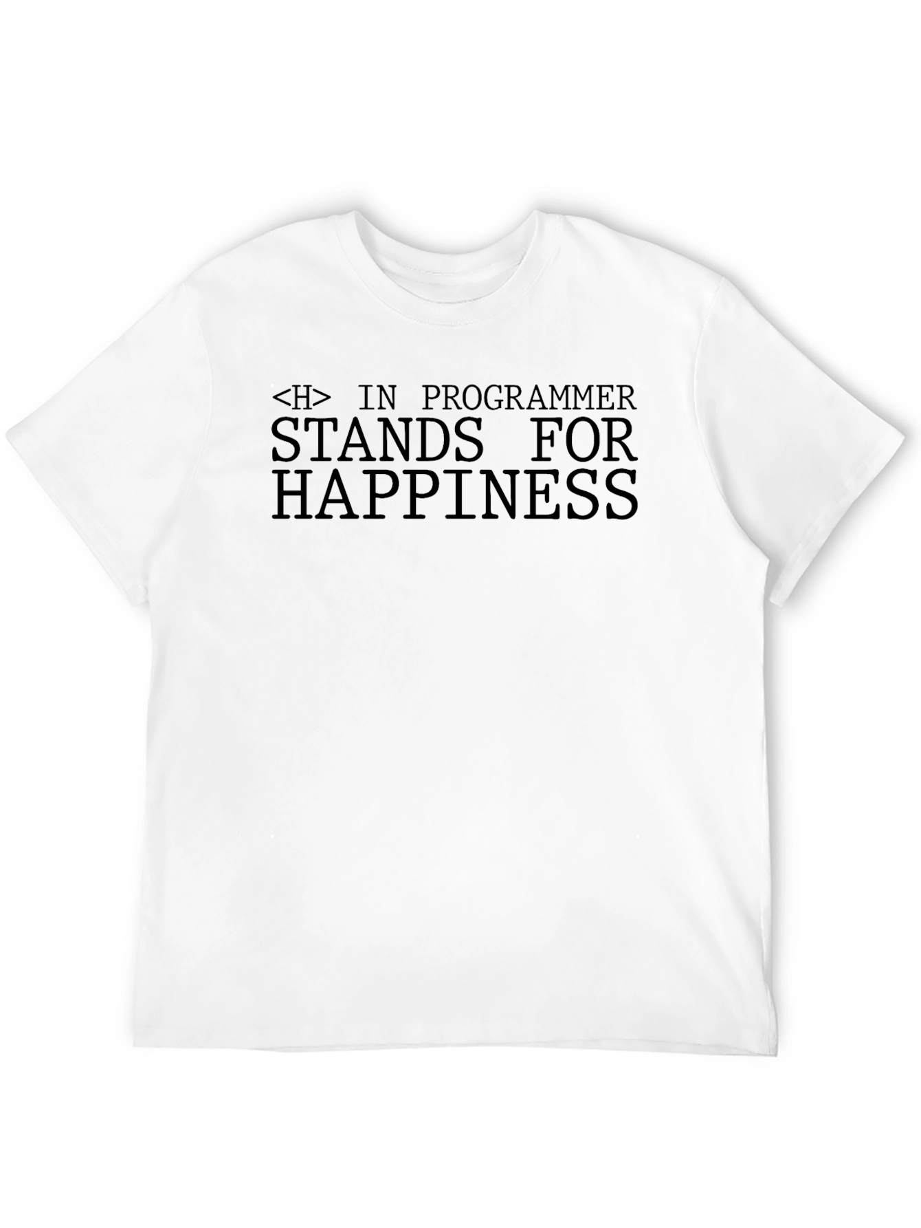 Programmer Happiness Black T-Shirt