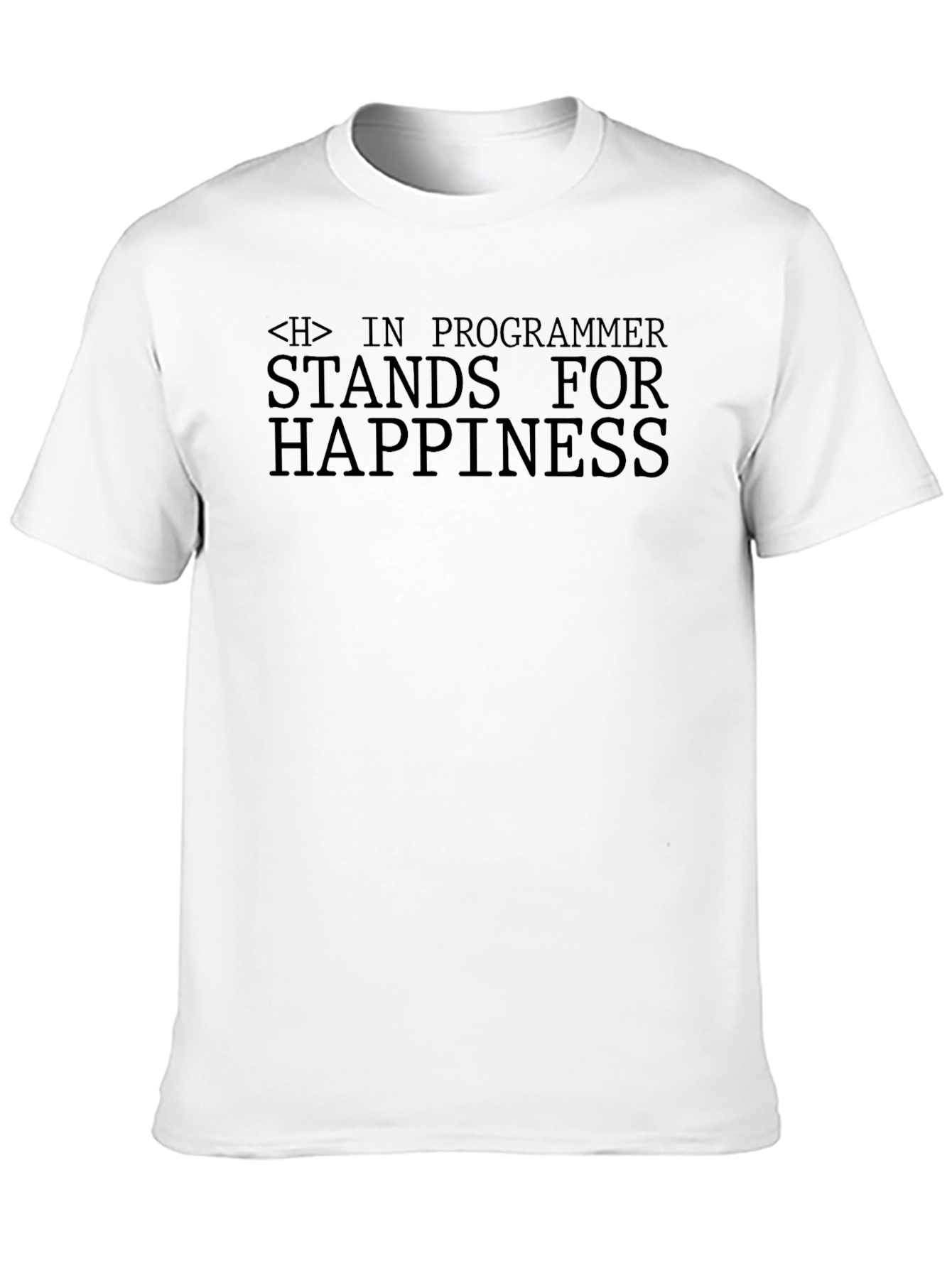 Programmer Happiness Black T-Shirt