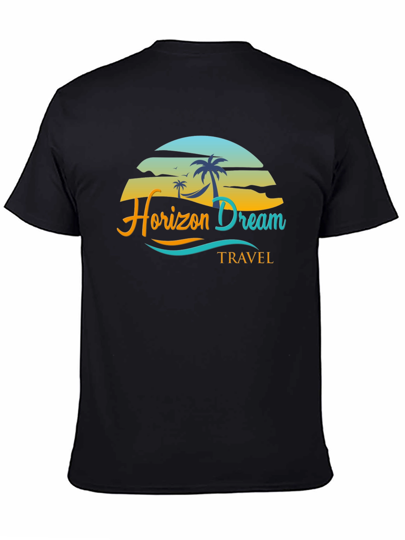 Horizon Dream Travel T-Shirt - Black