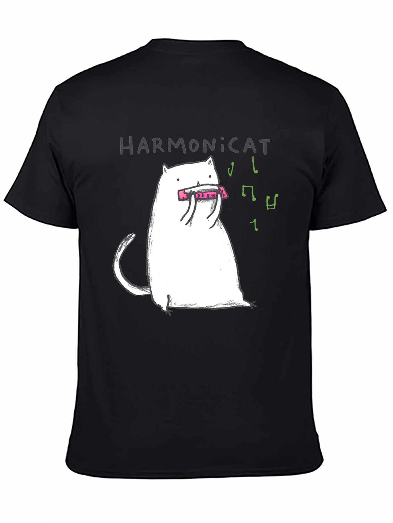 Harmonicat T-Shirt - Music Cat Tee