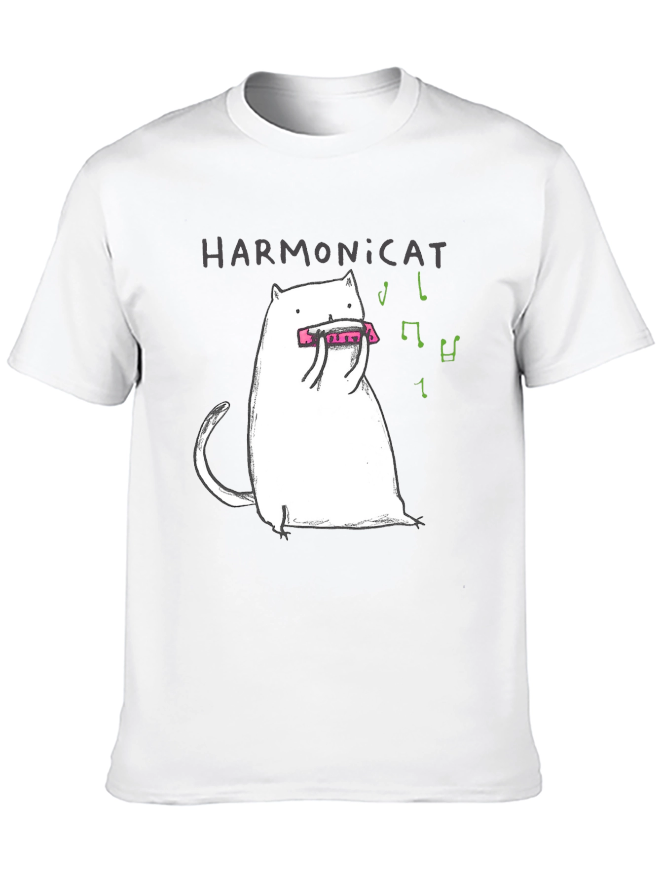 Harmonicat T-Shirt - Music Cat Tee