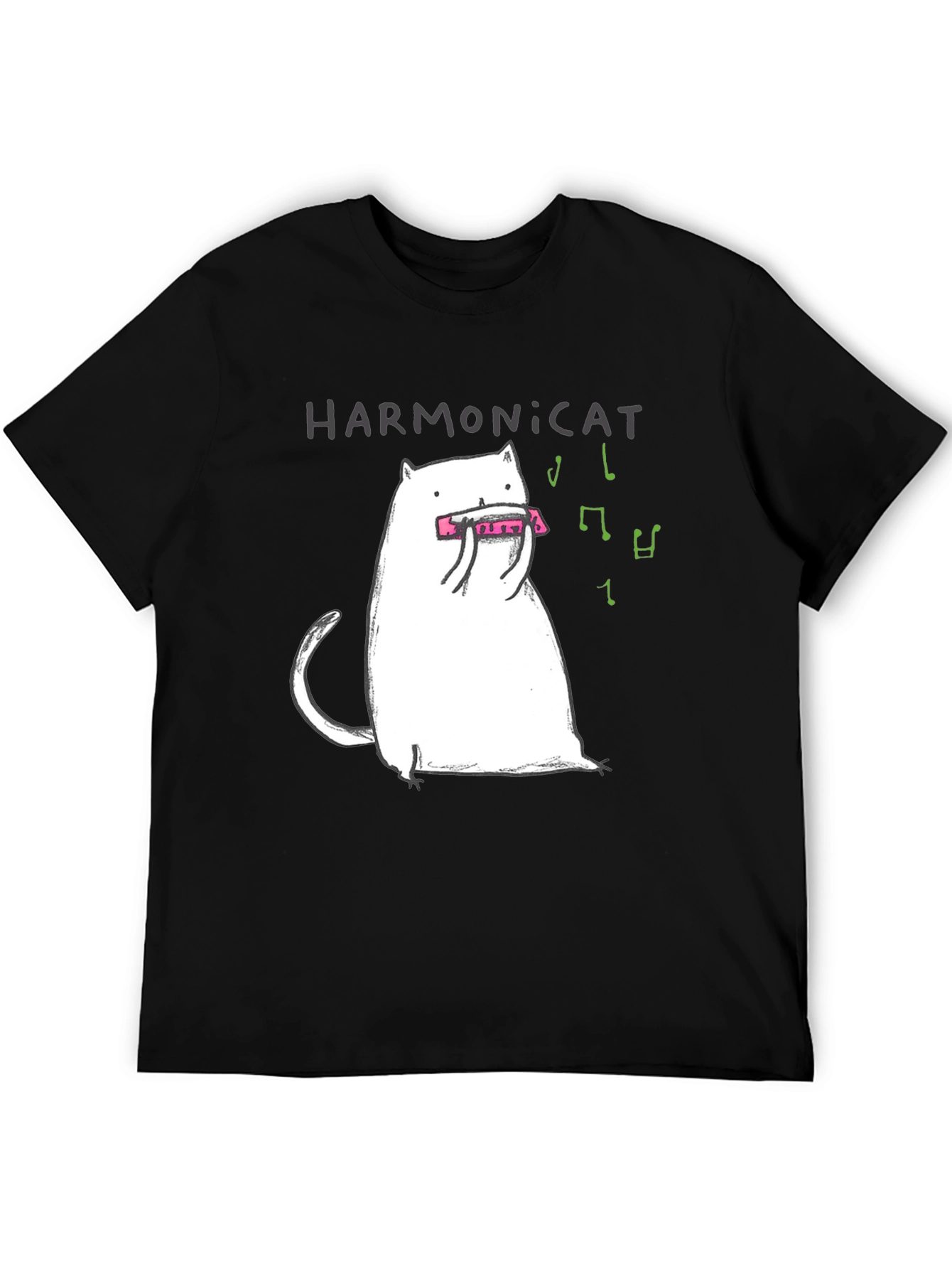 Harmonicat T-Shirt - Music Cat Tee