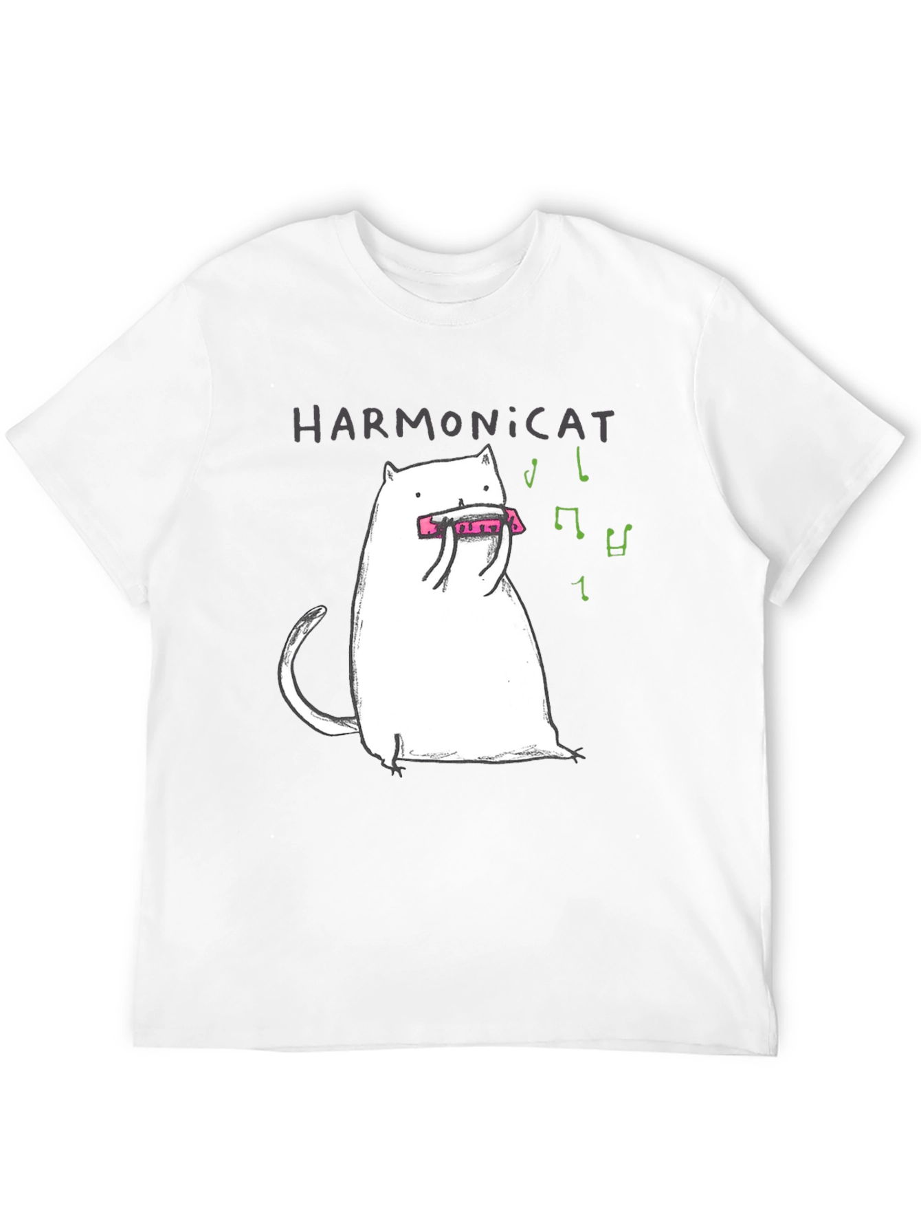 Harmonicat T-Shirt - Music Cat Tee