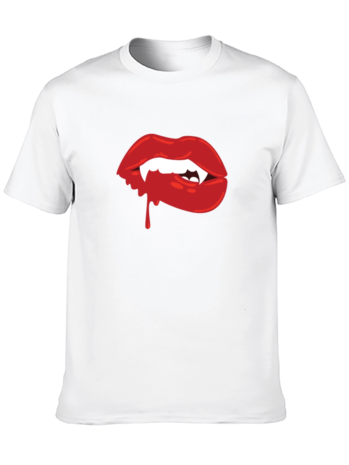 Vampire Lips Graphic Tee - Halloween Ready