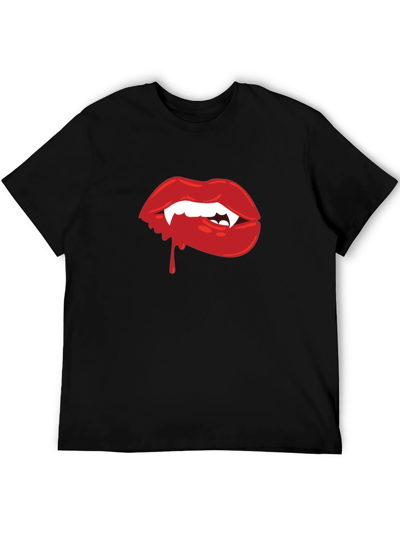 Vampire Lips Graphic Tee - Halloween Ready