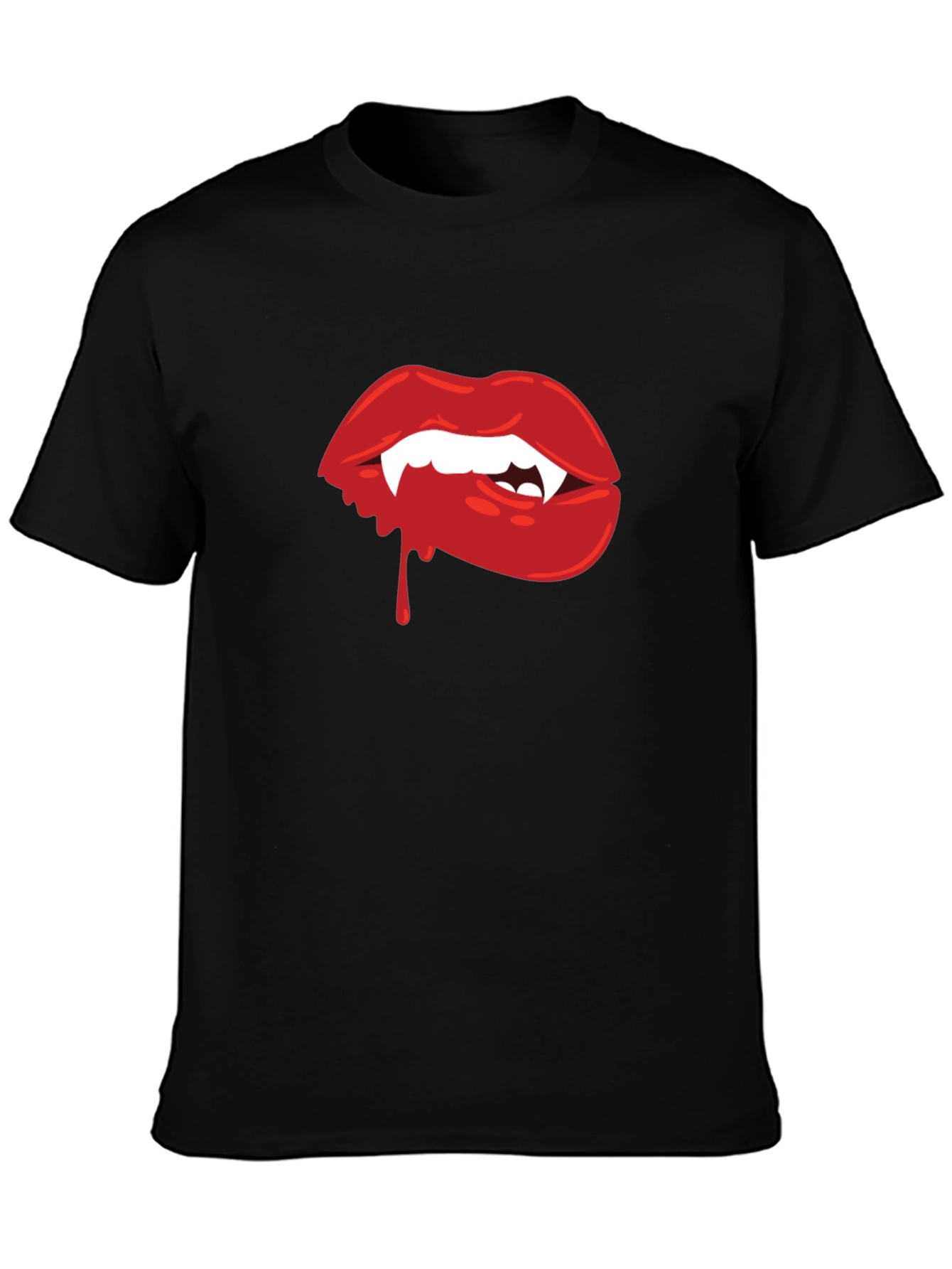 Vampire Lips Graphic Tee - Halloween Ready