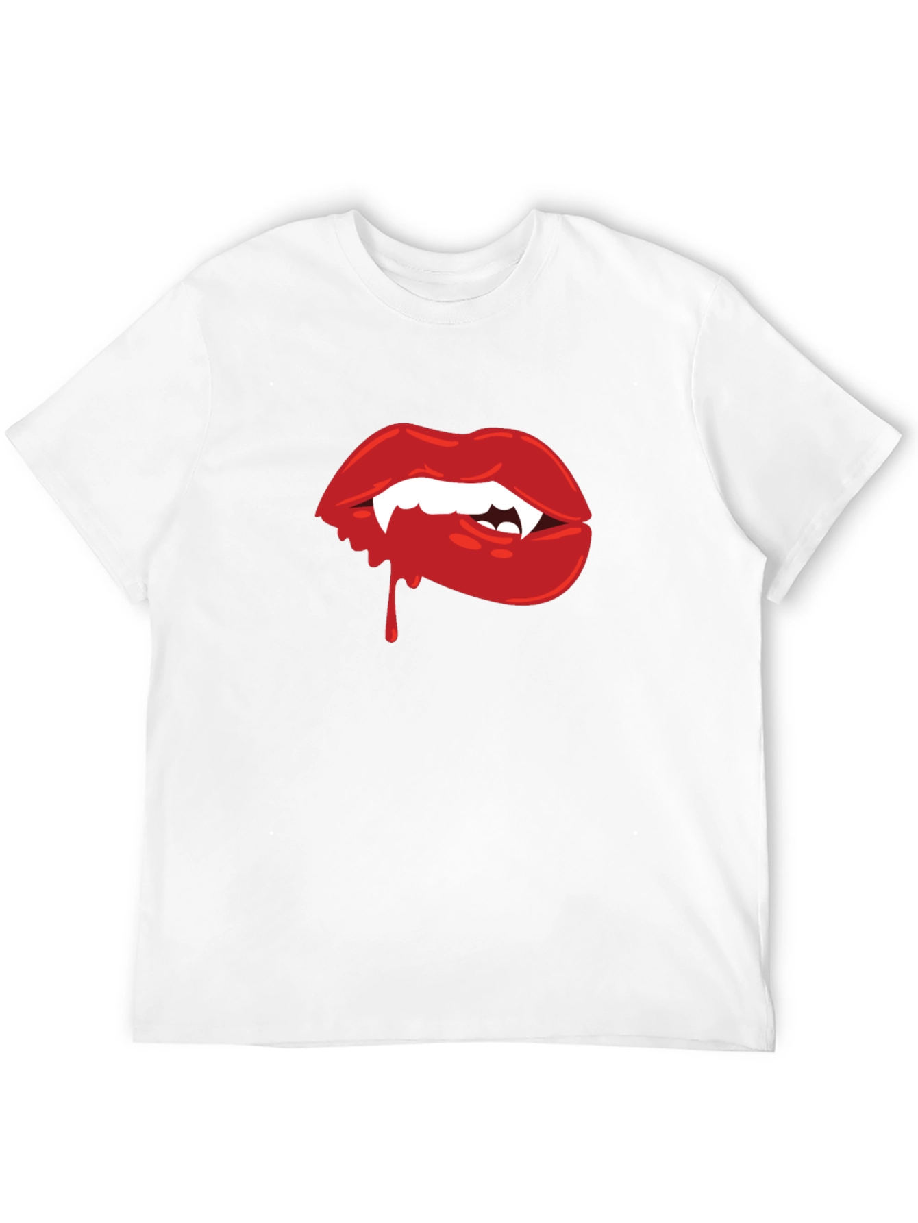 Vampire Lips Graphic Tee - Halloween Ready