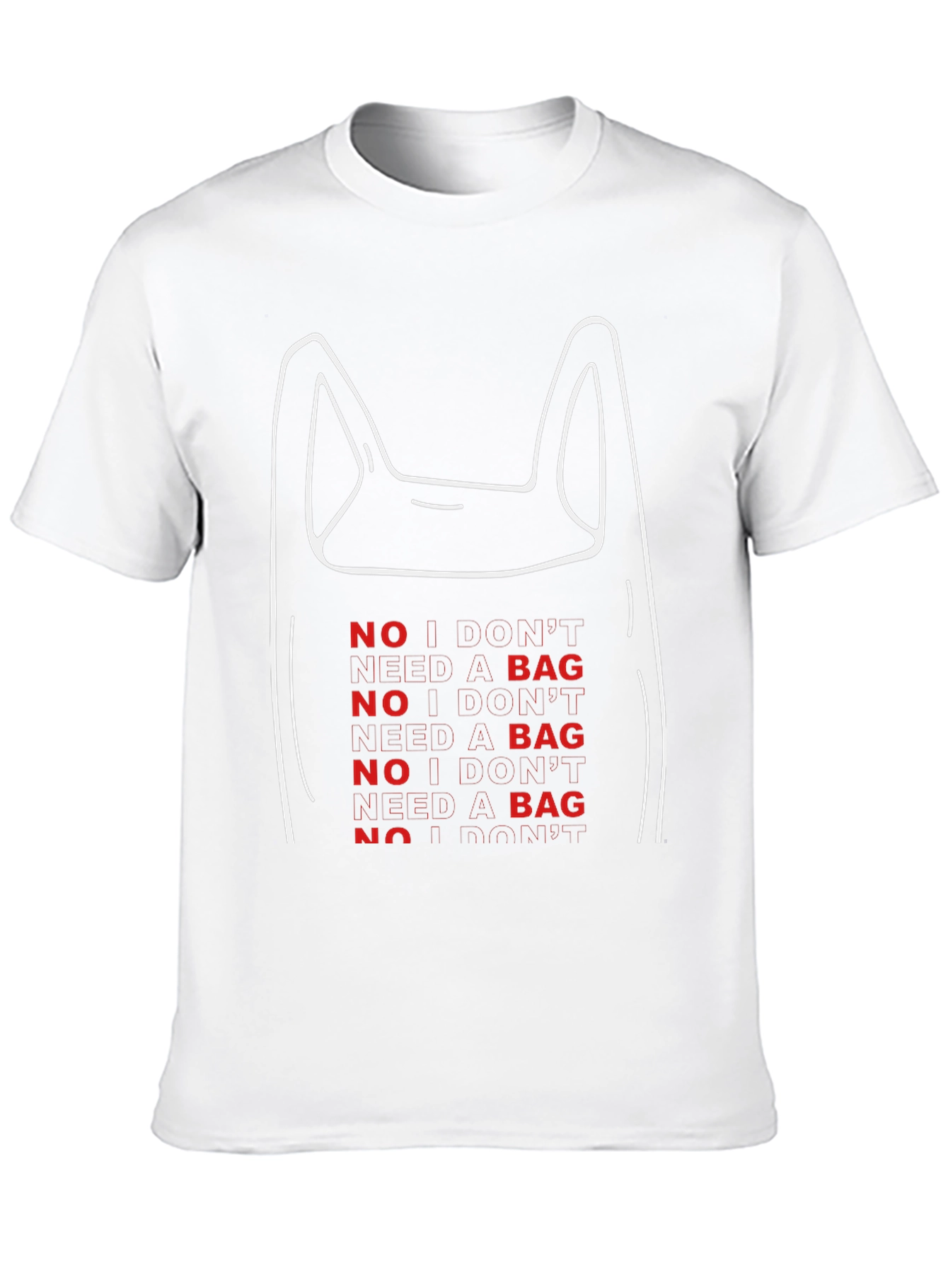 No Bag Graphic Tee - Eco-Friendly Fashion