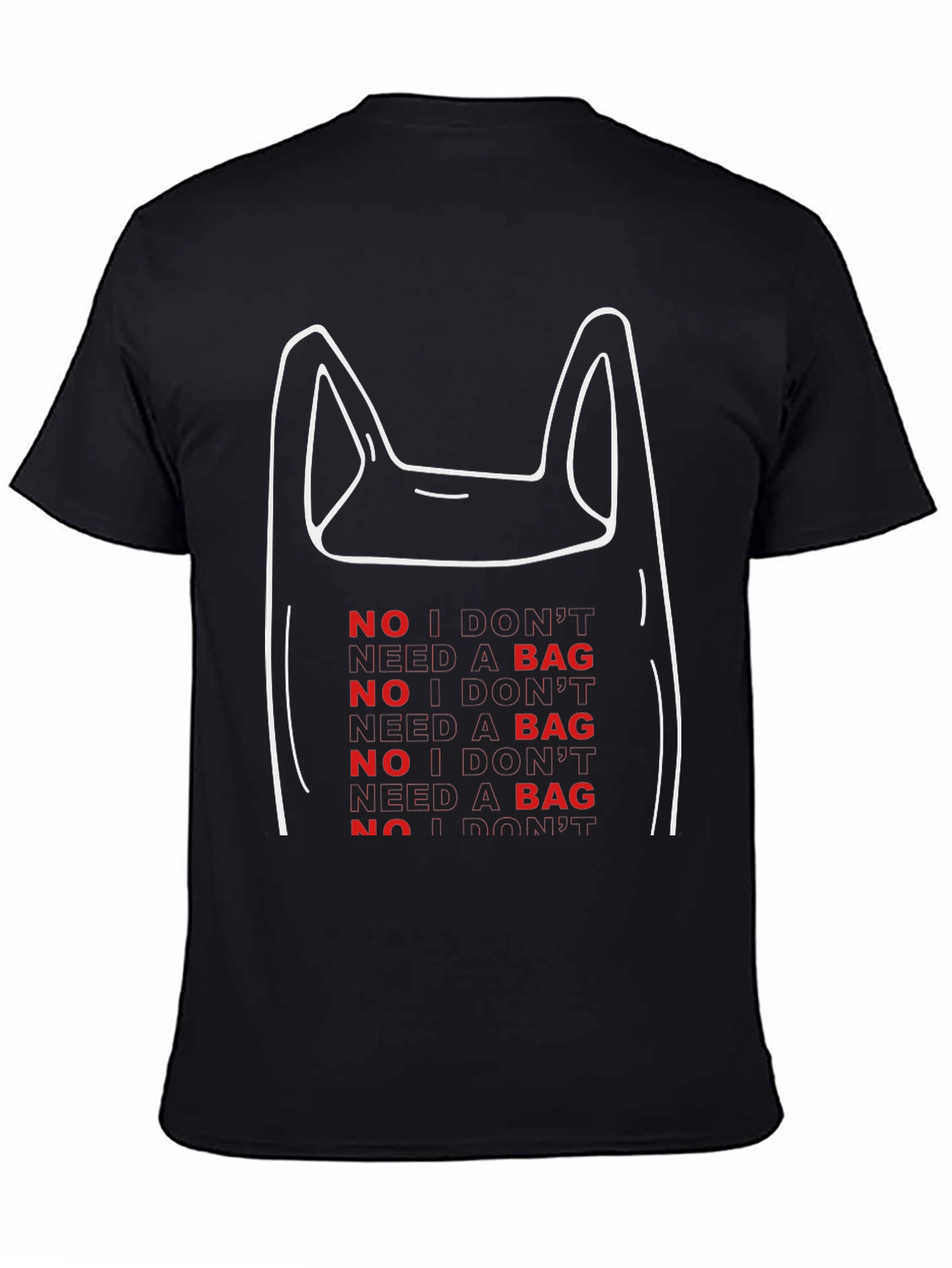 No Bag Graphic Tee - Eco-Friendly Fashion
