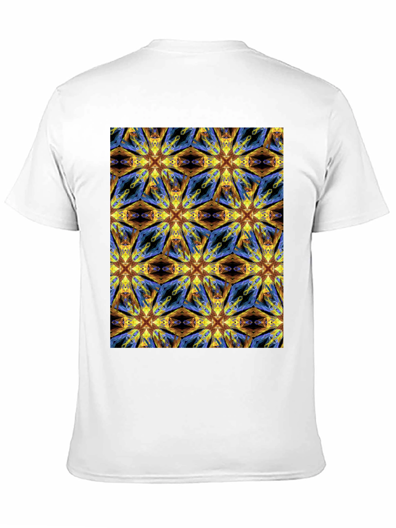 Kaleidoscope Pattern Black T-Shirt