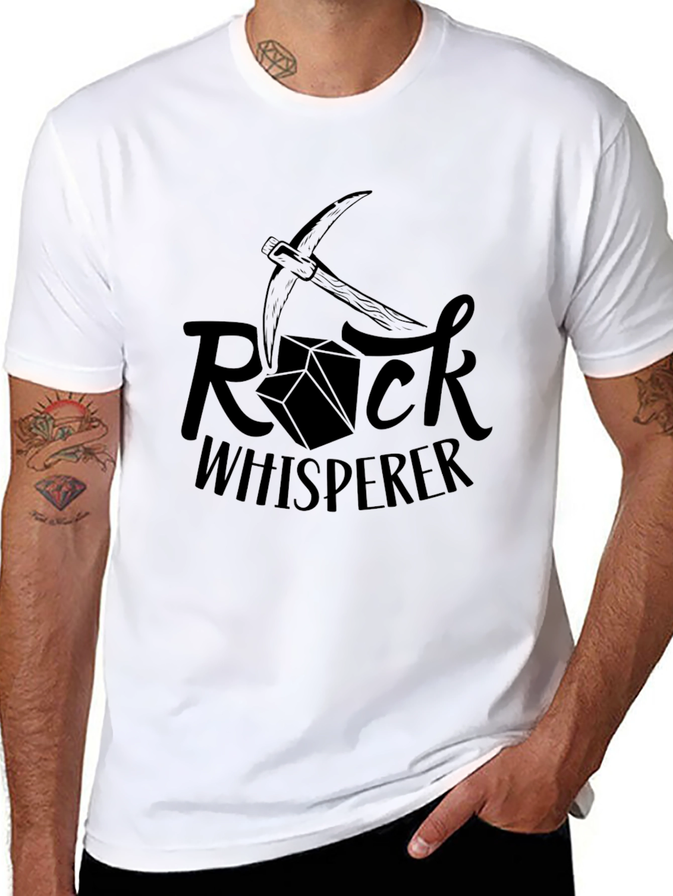 Rock Whisperer Graphic Tee - Black